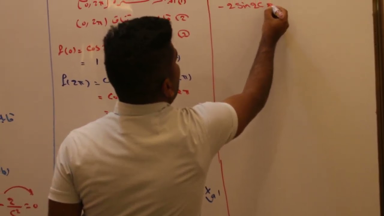 رول دالة cos2x