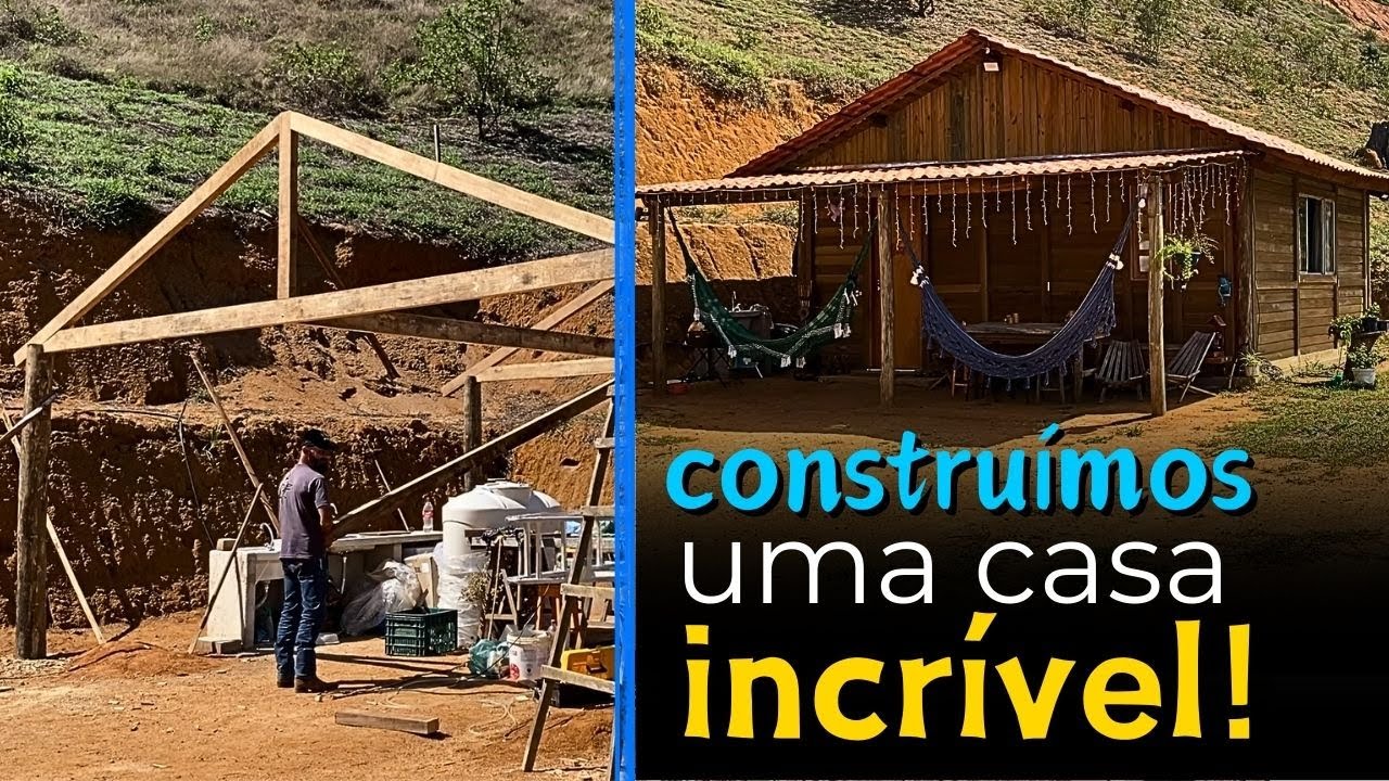 CONSTRUÇÃO COMPLETA! Nossa casa de madeira! Full vídeo!