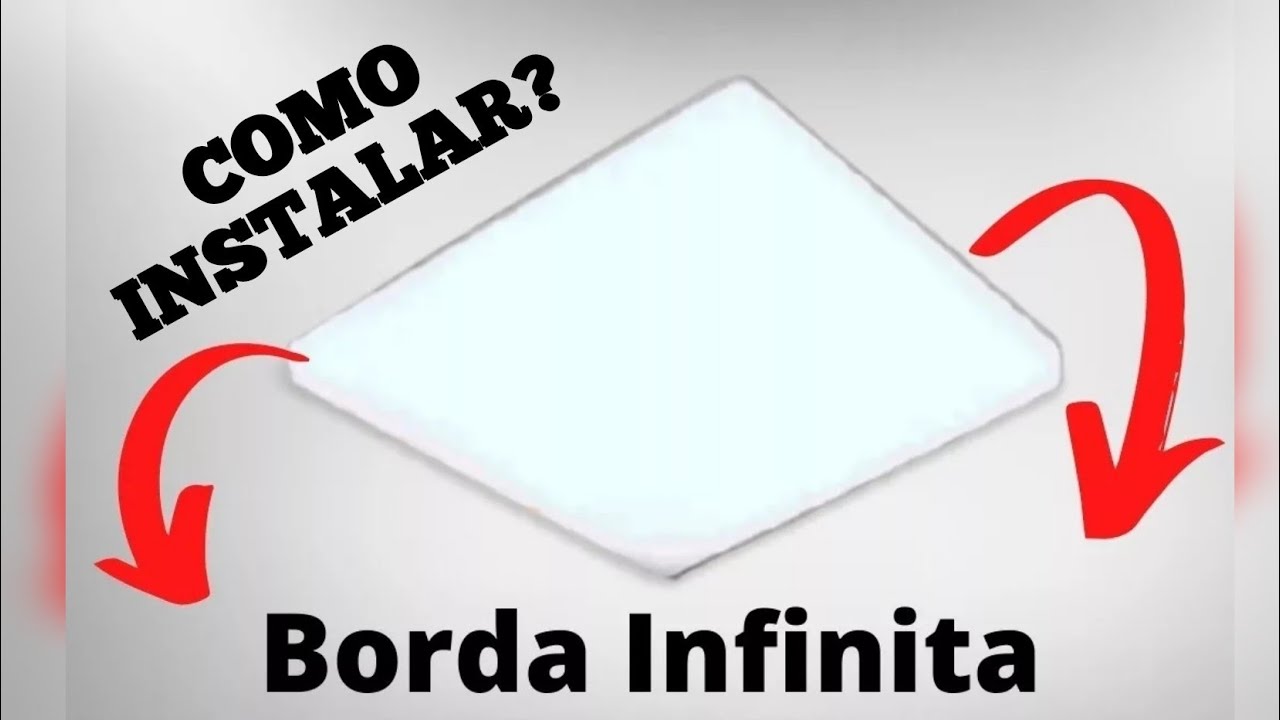 Como instalar plafon LED de embutir e sobrepor com borda infinita