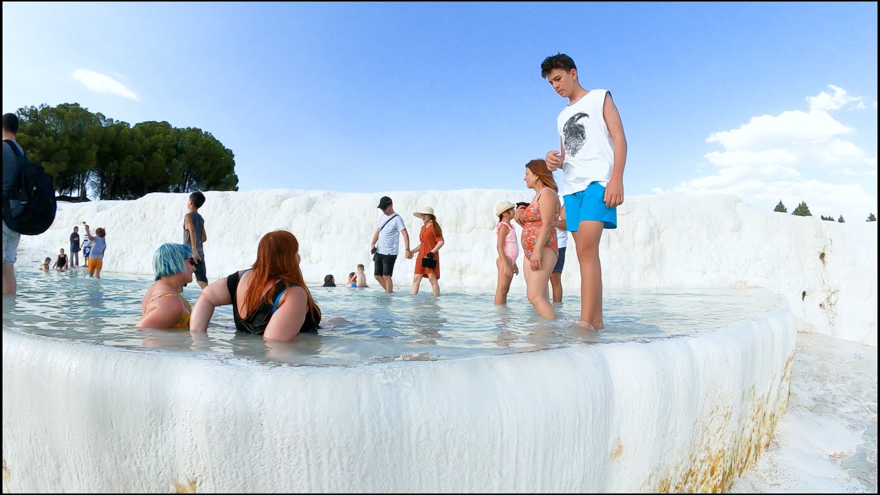 Walking in Pamukkale, Turkey, Summer 2021