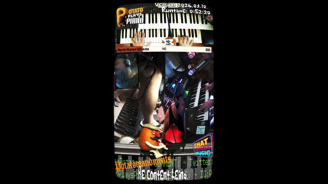 Video Game Music 80s Retro TV Movies Piano Cover Improv Live Tutorial Gaming Potato Plays Piano 🥔🎹