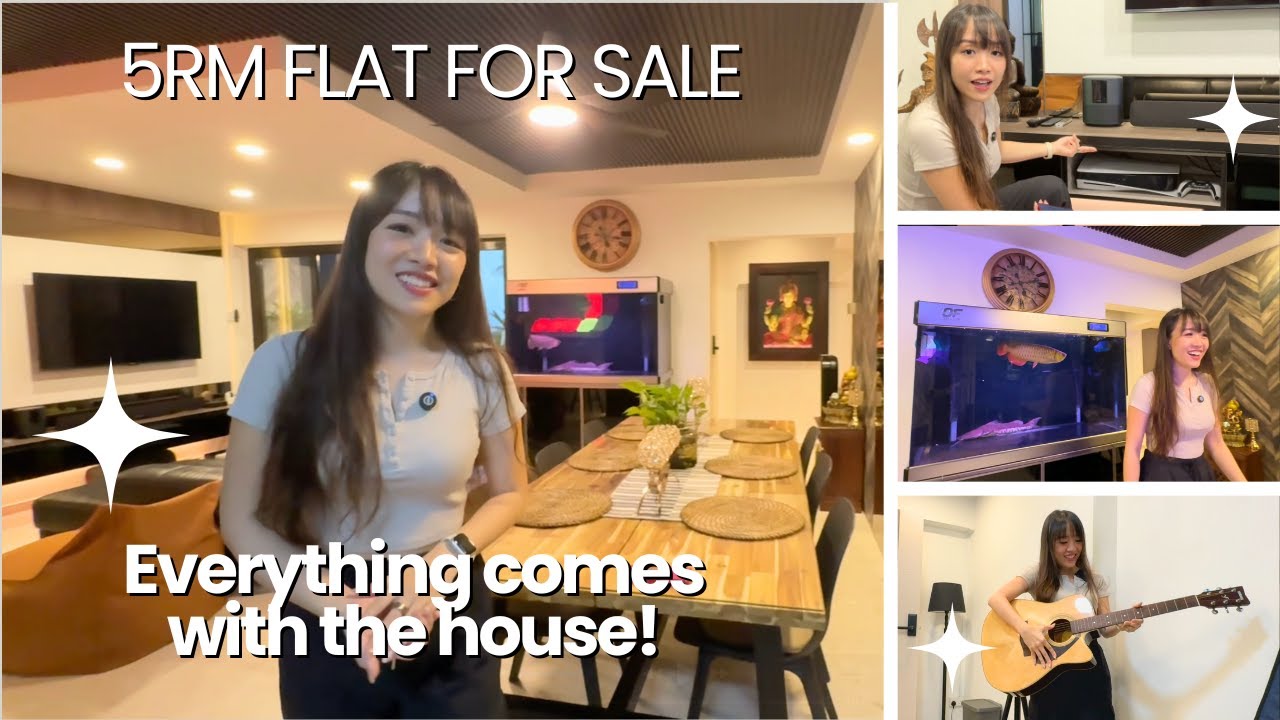 FOR SALE: Fully Furnished + FREE gadgets in a 5-room HDB in Sengkang!