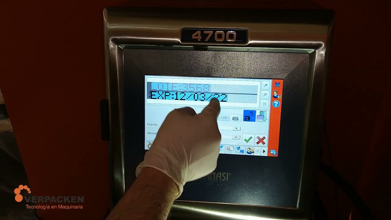 VERPACKEN-COMO EDITAR UN MENSAJE EN UNA CODIFICADORA INKJET ZANASI Z4700 Y Z5700