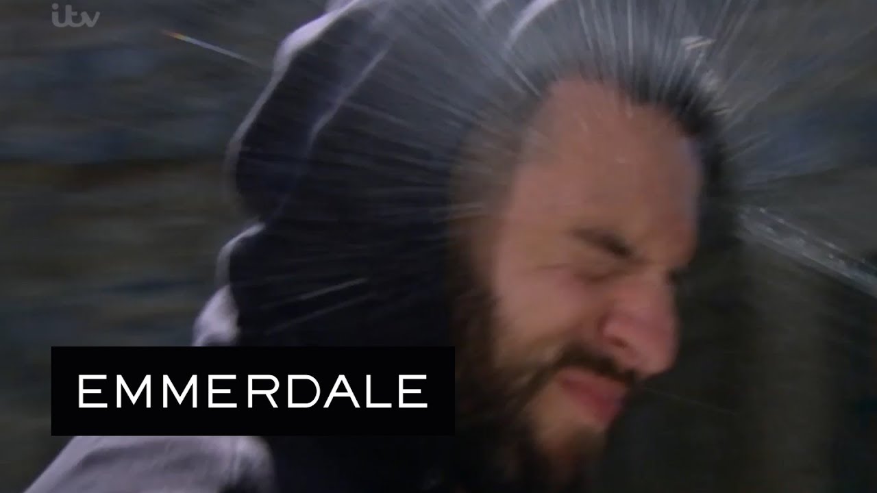 Emmerdale - Ross Freaks Out When He Is Squirted With Water