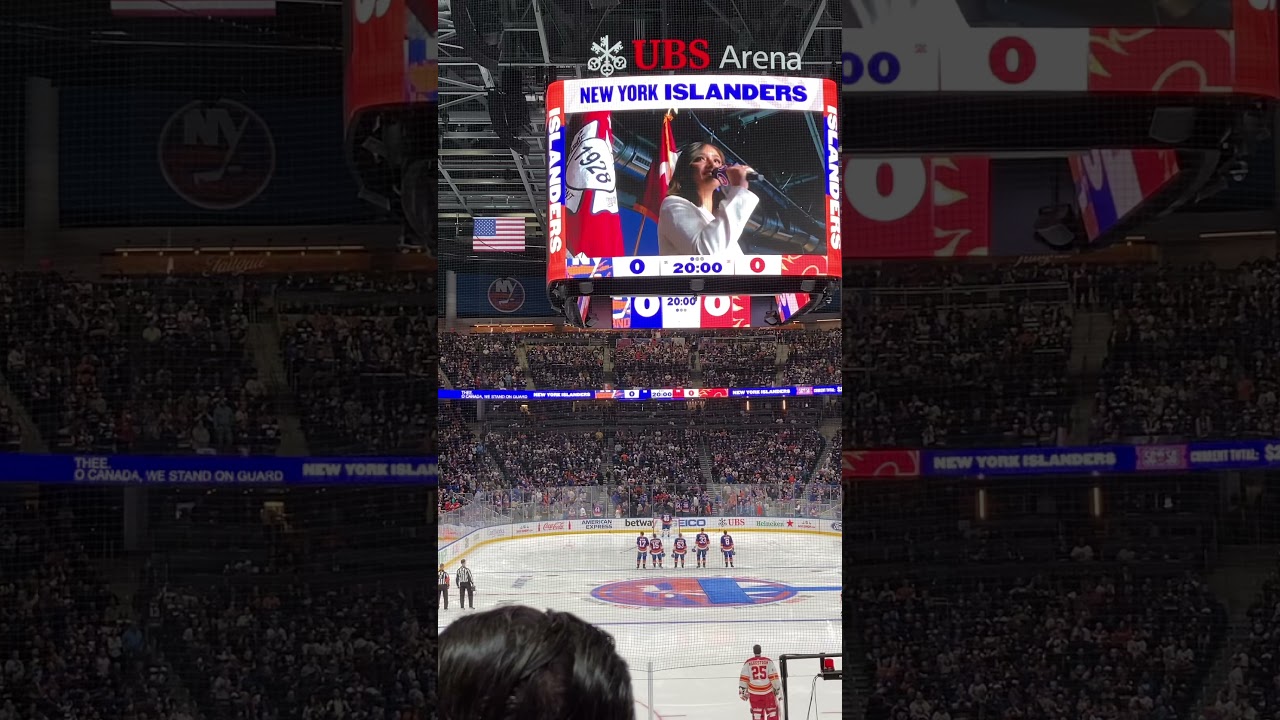 17k Islanders Fans Sing USA National Anthem - UBS Arena