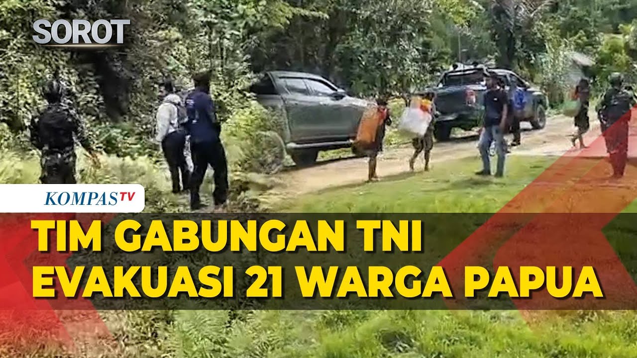 Tim Gabungan TNI Evakuasi 21 Warga Papua karena Gangguan OPM