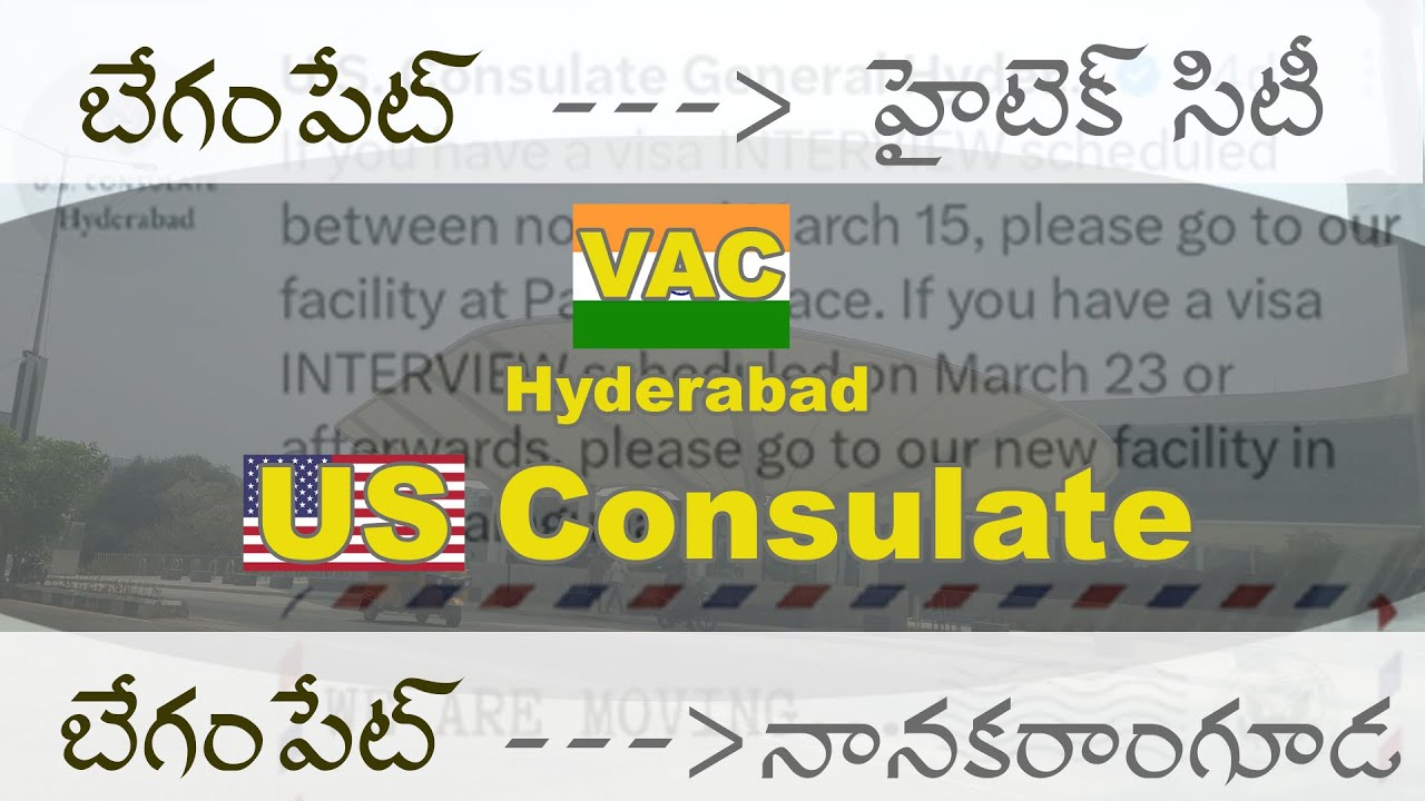 New US Visa Consulate and fingerprints/Dropbox location in Hyderabad from March 23