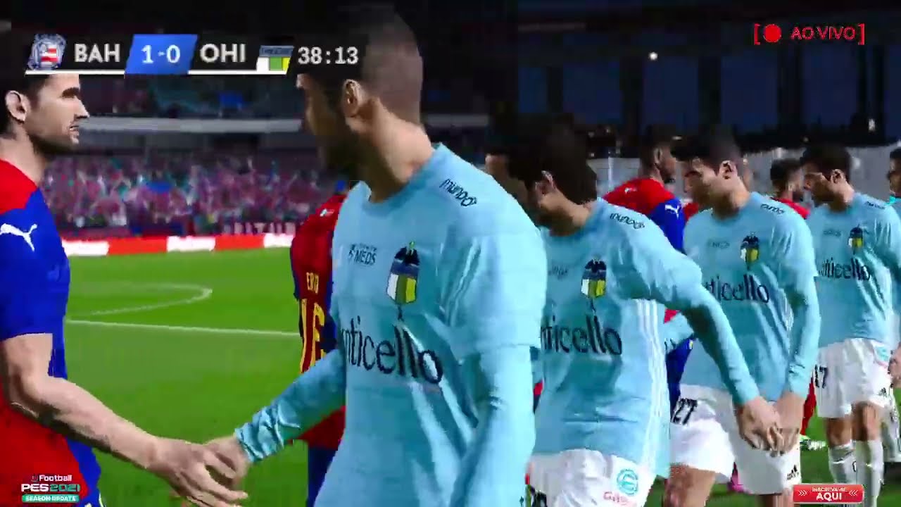 B4H14 X 0'H1GG1NS 40 V1V0  1M4G3NS J0G0 D3 H0J3 PLACAR EM TEMPO REAL  DA PARTIDA  PES2021
