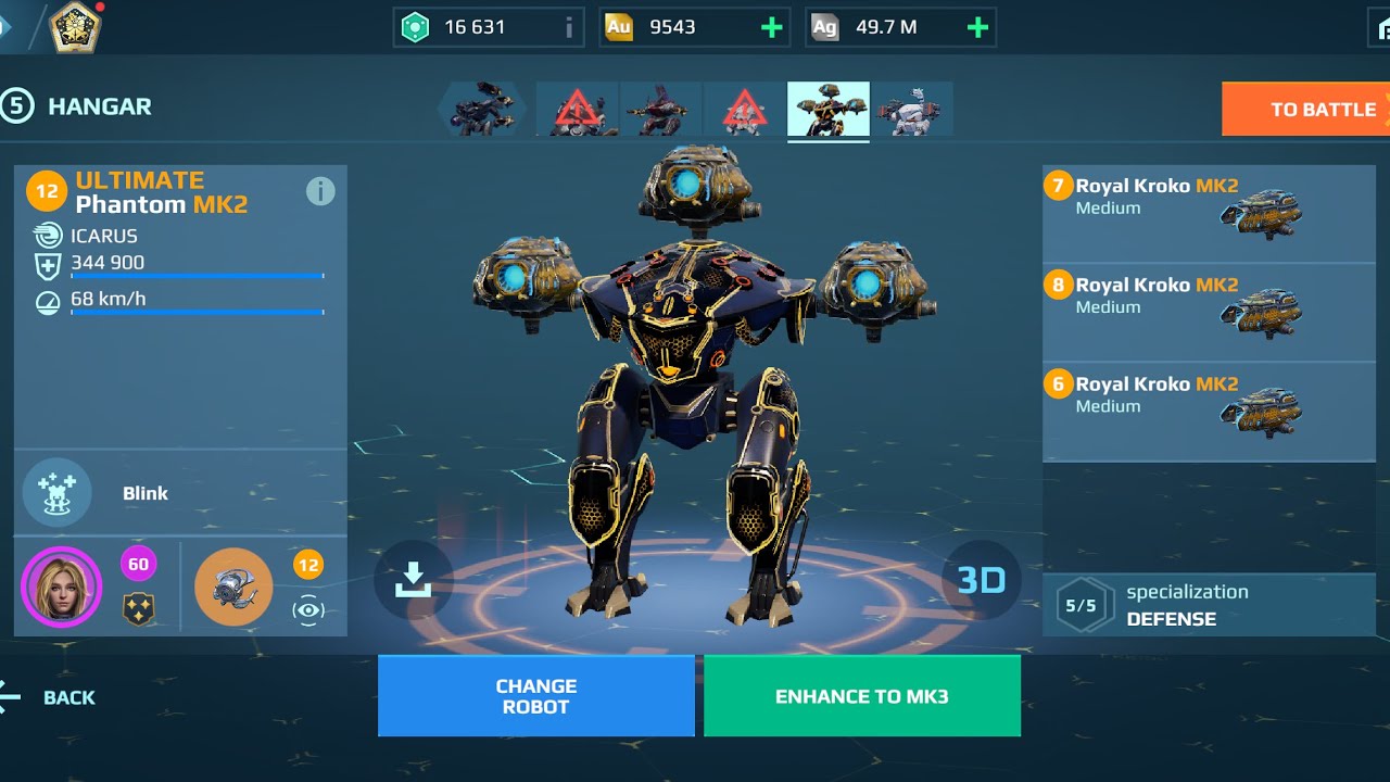 Phantom Kroko | War Robots Gameplay 