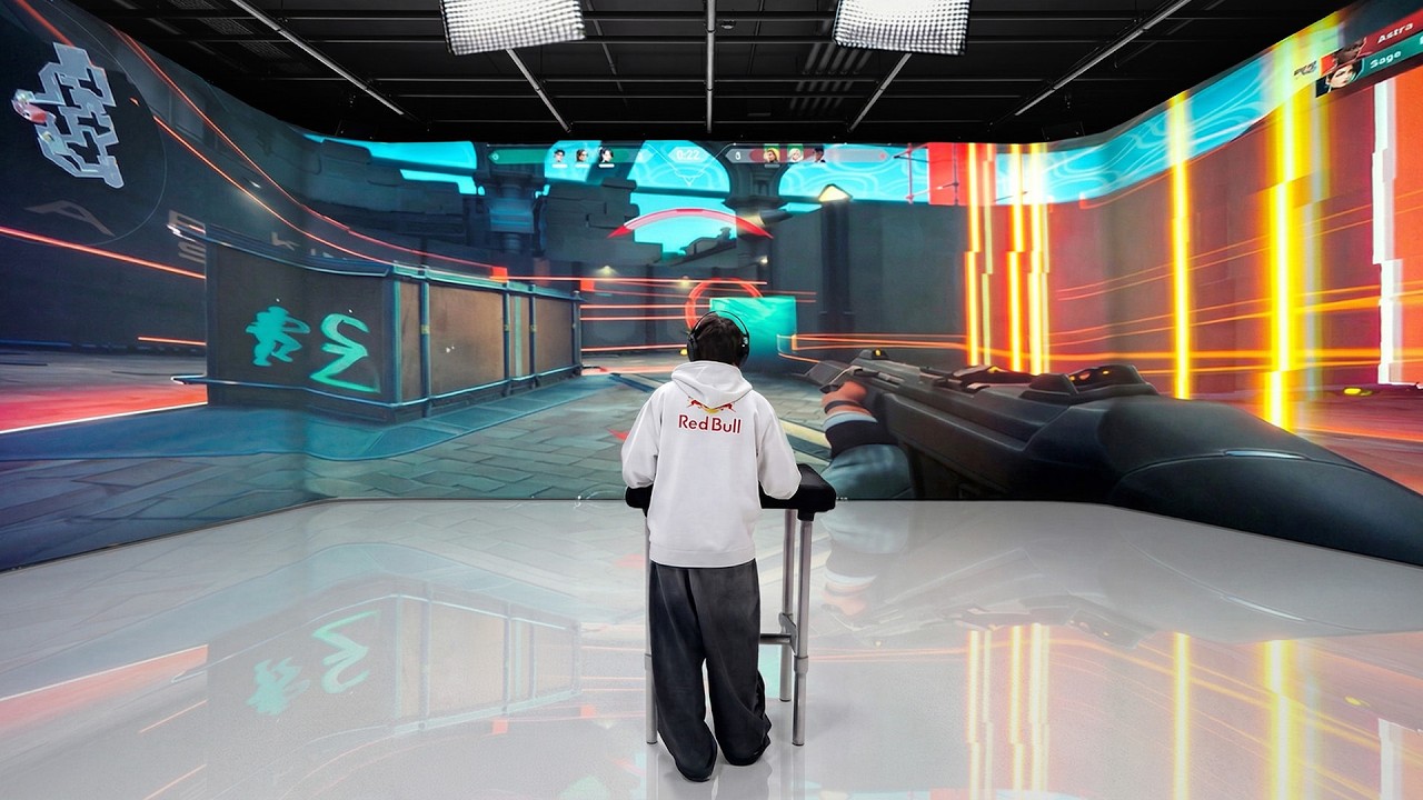 Playing VALORANT on the BIGGEST screen