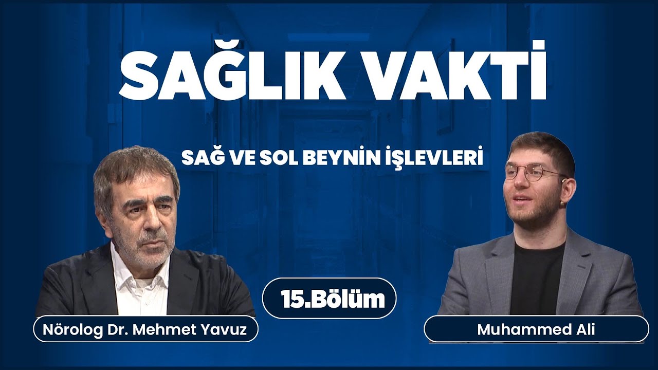 Sağlık Vakti 15. Bölüm | Sağ ve Sol Beynin İşlevleri | Nörolog Dr Mehmet Yavuz