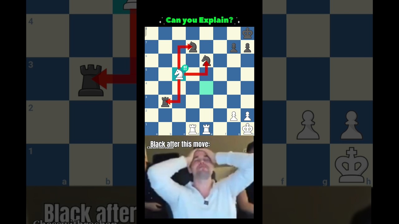 BRILLIANT MOVE 💎💎💎#chess #chessgame #chesspuzzle#ajedrez #checkmate #magnuscarlsen#шахматы#shorts