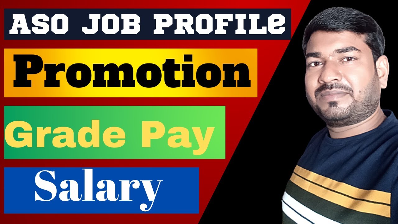 Assistant Statistical Officer Job Profile||Aso Promotion||Aso Grade Pay||Aso Salary||by Lalji Baghel