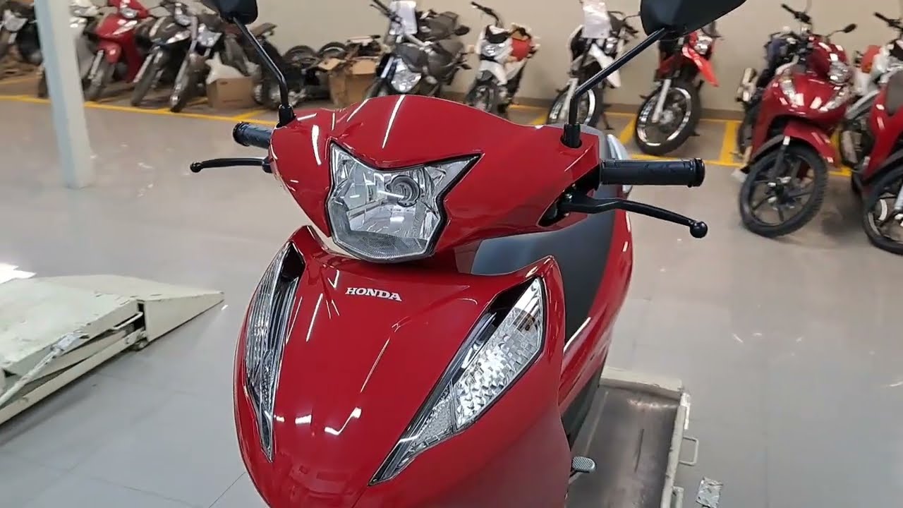 BIZ 125 ES 2025 VERMELHA TODOS OS DETALHES