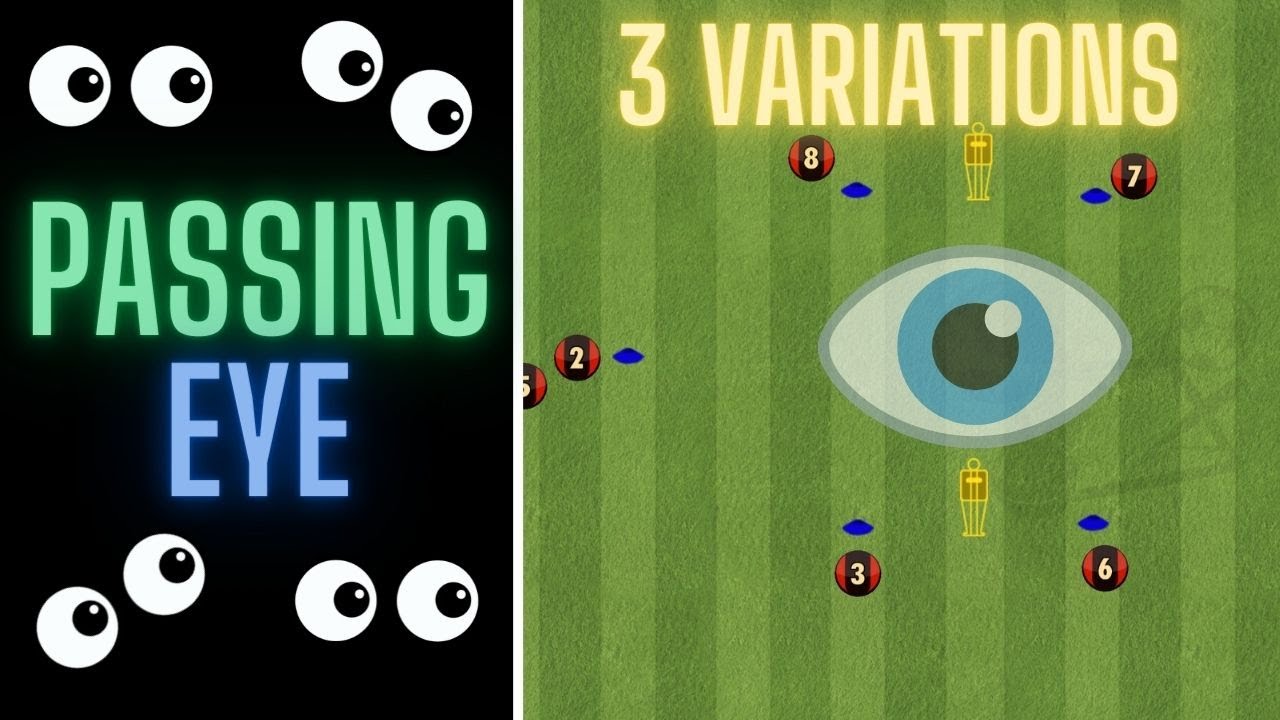 Passing Eye | Passing Drill With 3 Variations | Football/Soccer