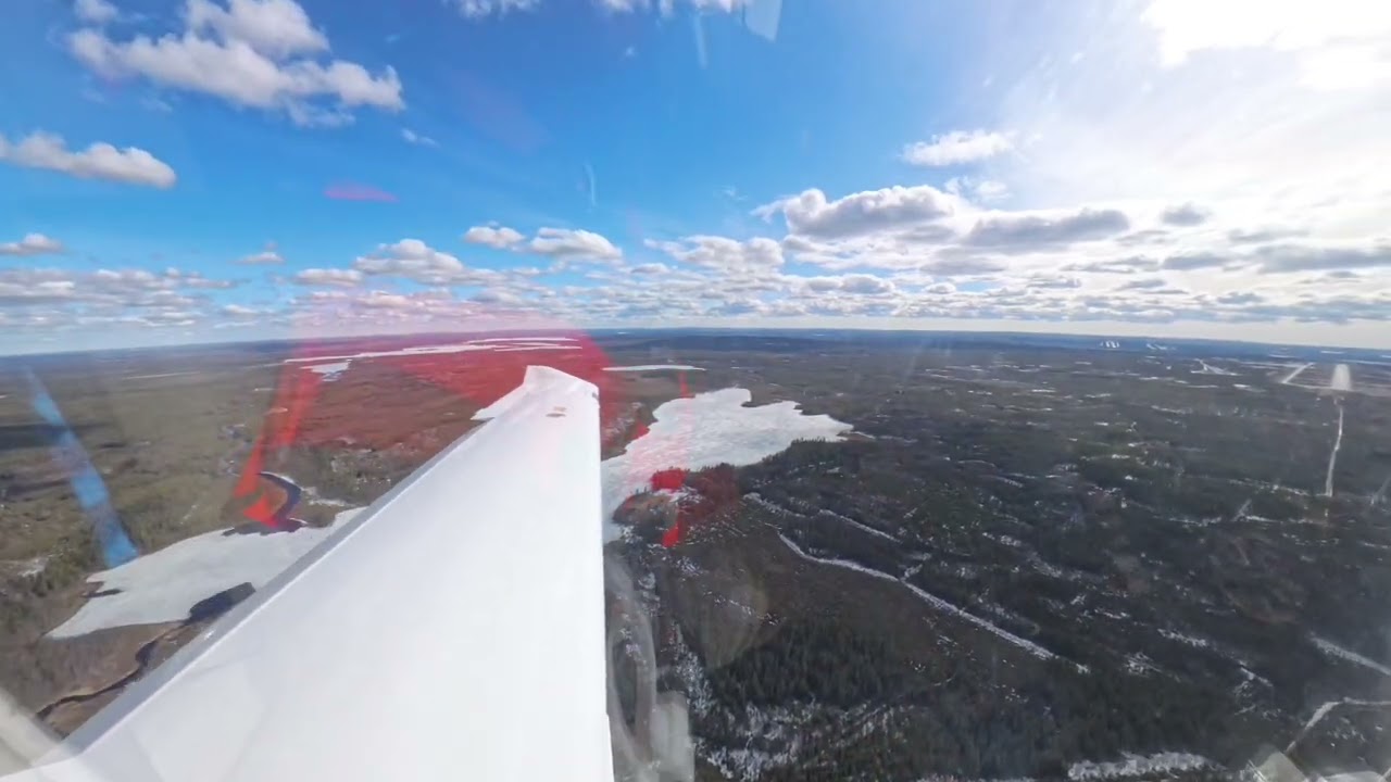Approach and Landing Runway 21 at Rovaniemi