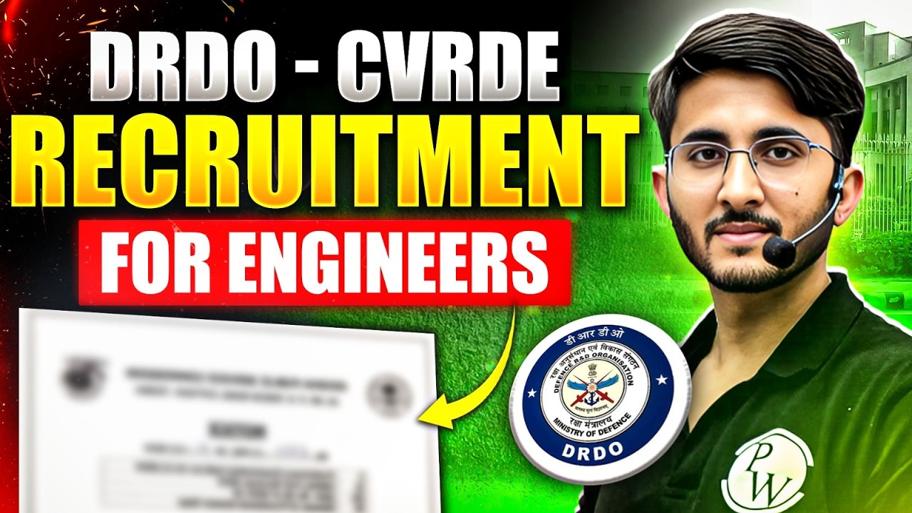 DRDO CVRDE Recruitment 2026 | Eligibility, Salary, Total Posts | Complete Details