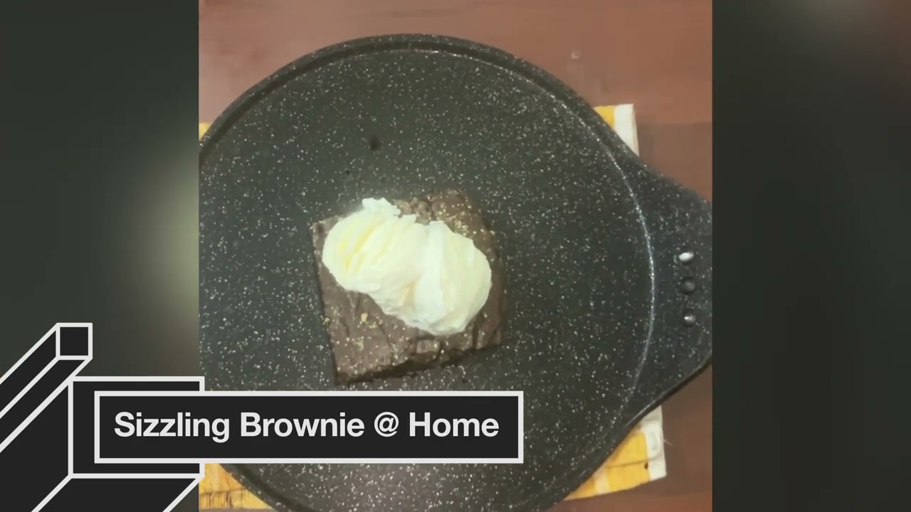 Homemade Sizzling Brownie in 30 Seconds 🔥 | Quick Chocolate Dessert!