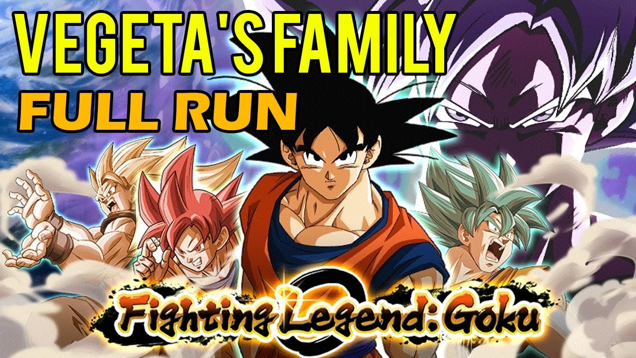 Fighting Legend: Goku Vegeta's Family Team Full Run no commentary Dokkan Battle