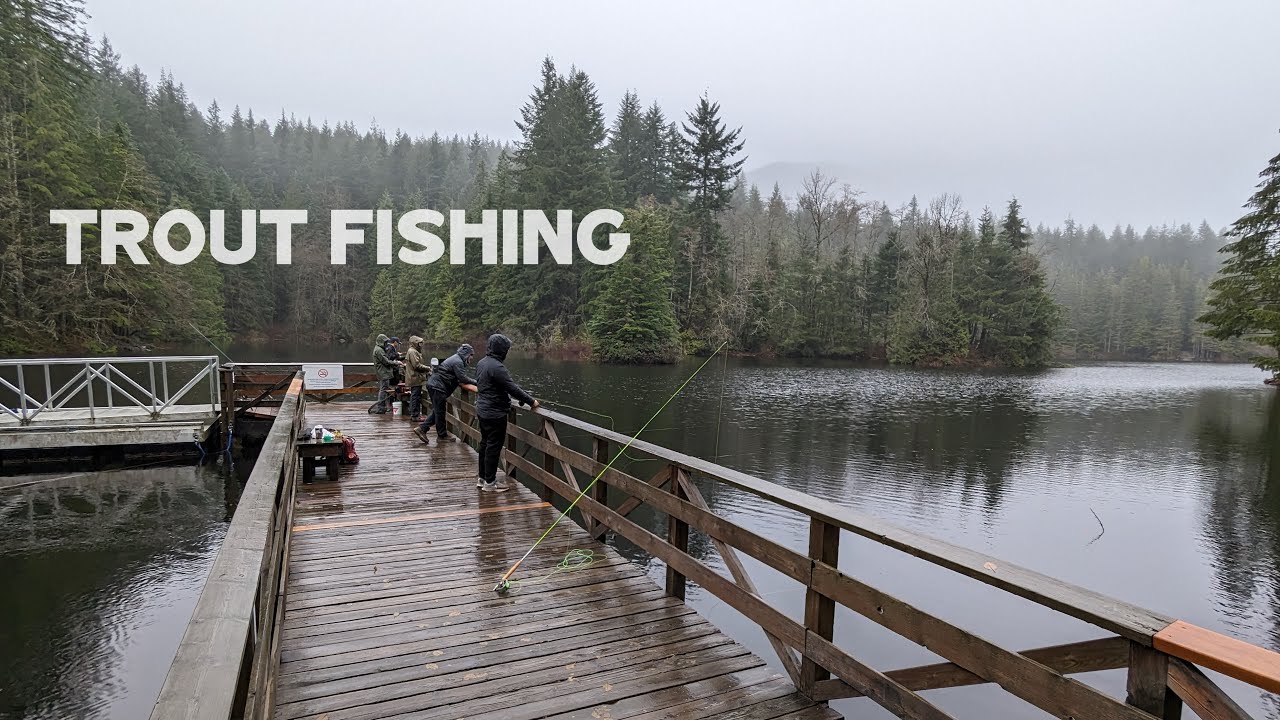 Fly fishing a nice trout lake & counting fish with friends