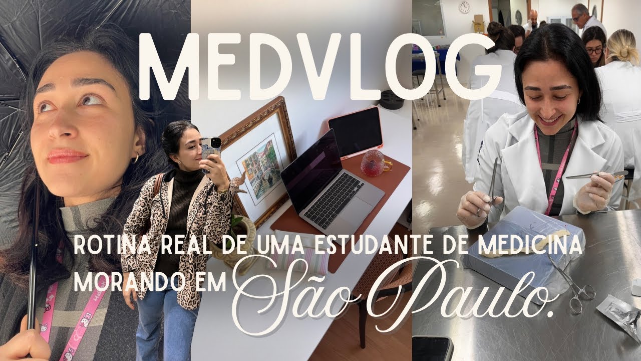 MEDVLOG | Rotina real de uma estudante de medicina| Estudos, simpósio, organizando a casa 📚💫💌✨🤎 
