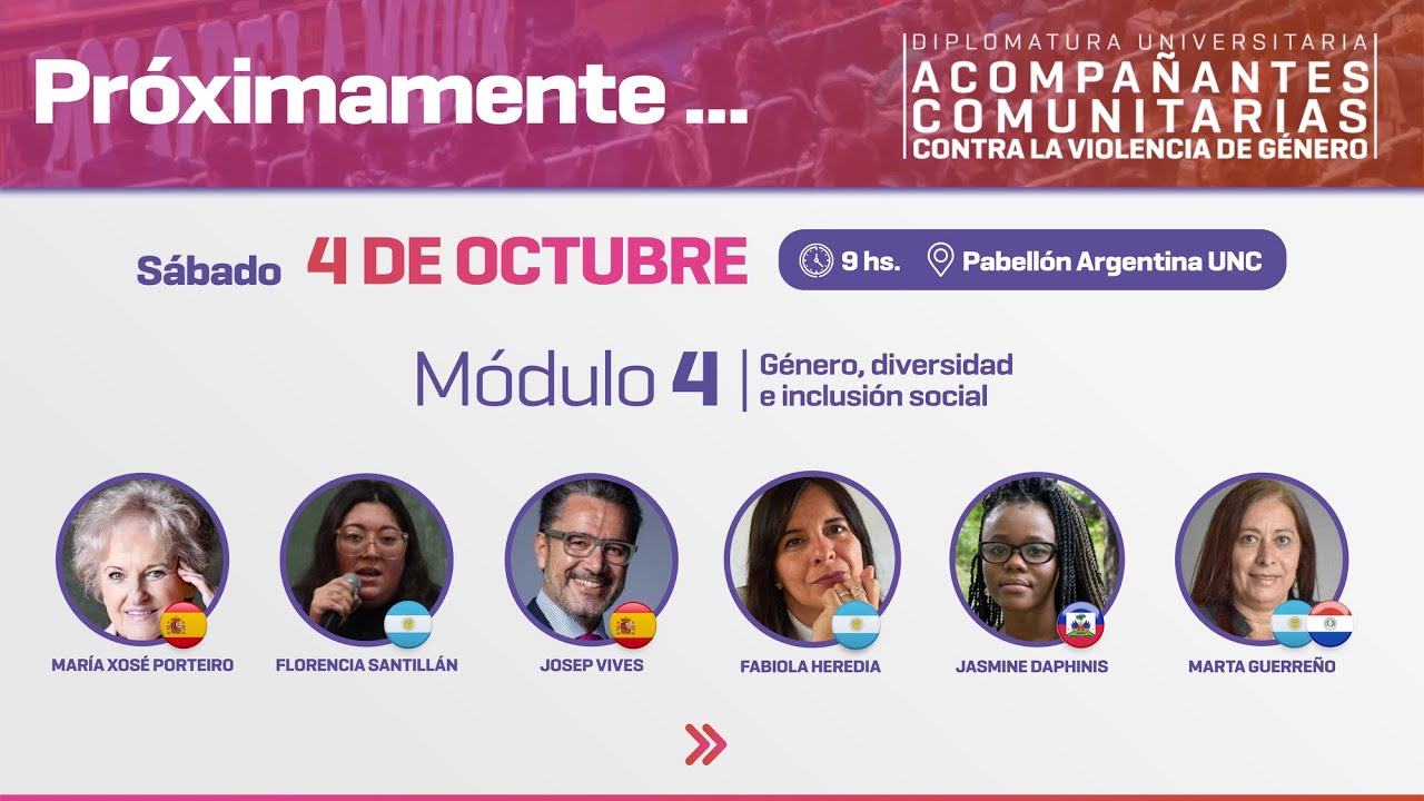 Módulo 4 - Diplomatura Universitaria en Acompañantes Comunitarias Contra de la Violencia de Género