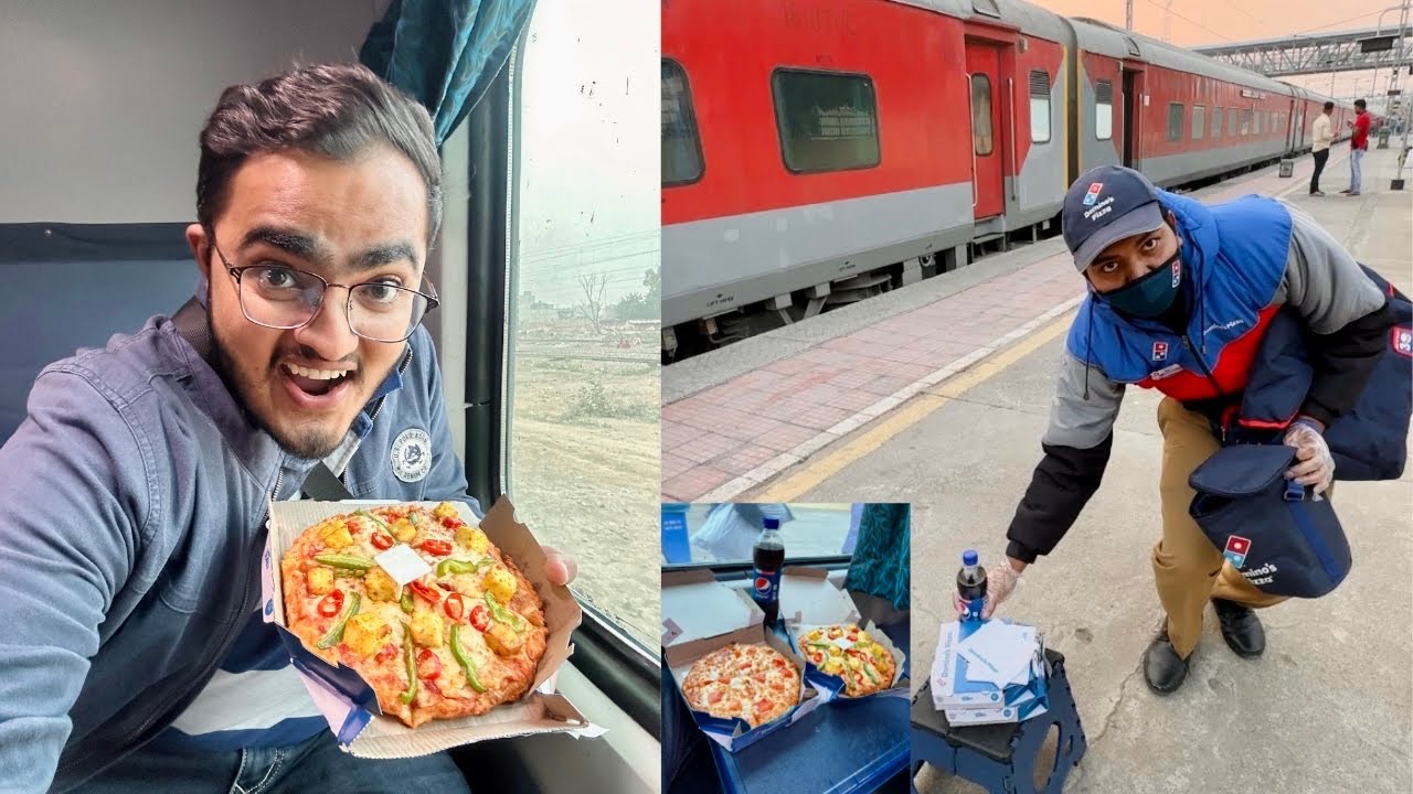 Bathinda to Gorakhpur Train Journey || Gorakhdham Express || Domino’s Train Delivery