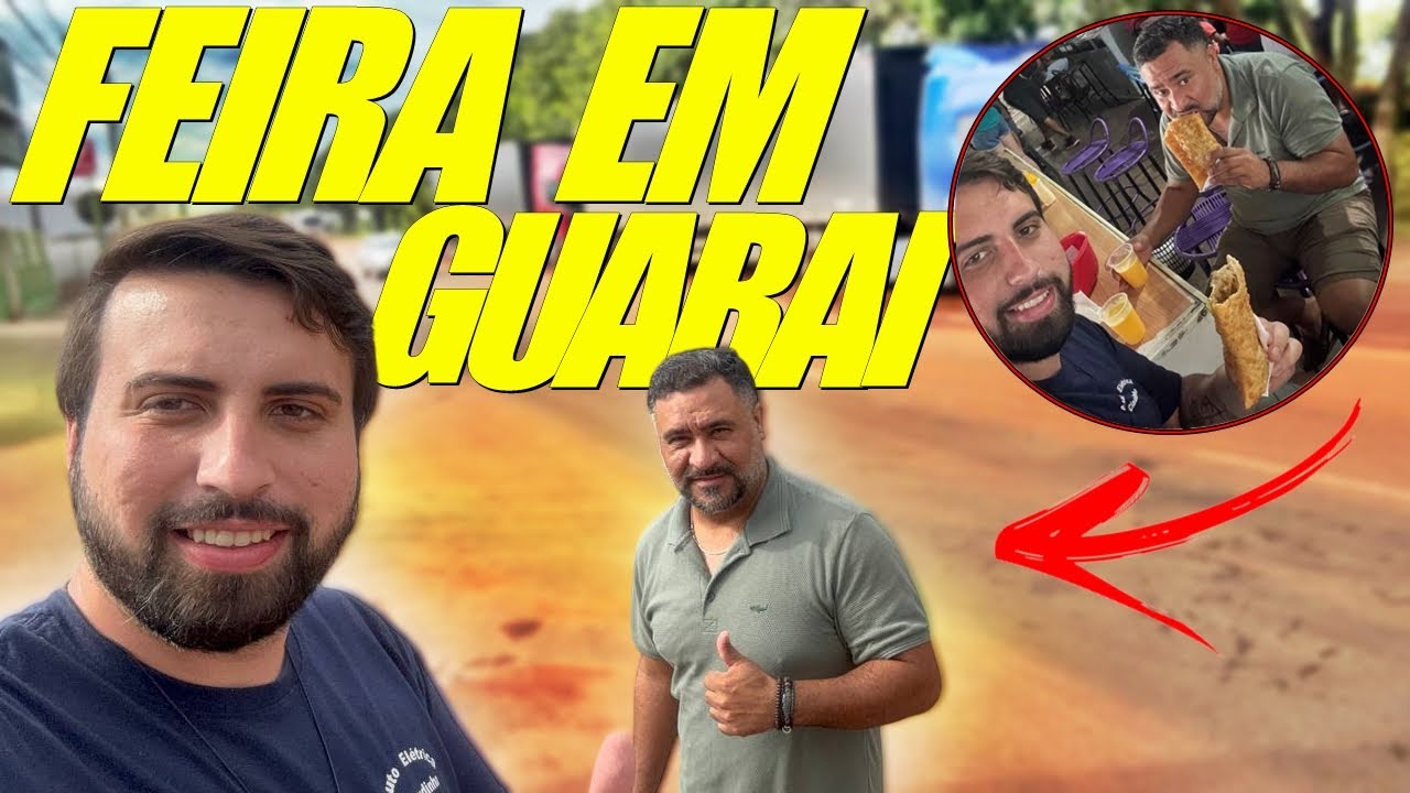 PARAMOS NA FEIRA EM GUARAI TOCANTINS! MUITA GENTE!