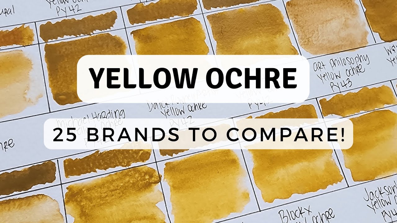 The BIGGEST Yellow Ochre Comparison -- 25 Brands to Check Out and Review ✨