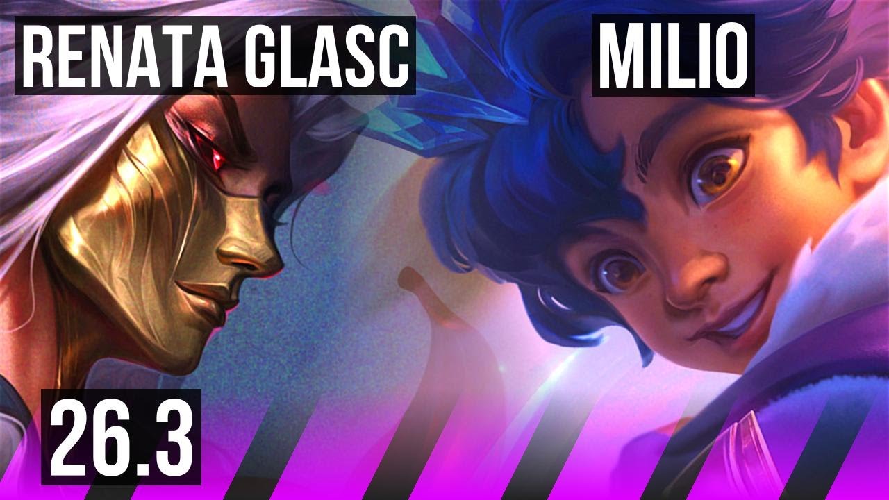 RENATA GLASC & Varus vs MILIO & Aphelios (SUP) | EUW Master | 26.3