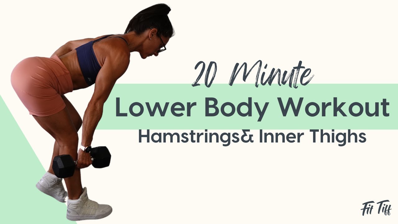 Lower body workout with dumbbells at home- Inner thigh & Hamstrings workout
