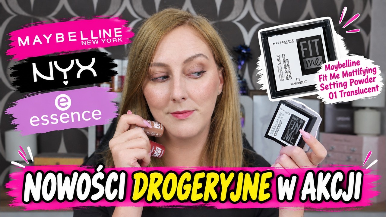 NOWOŚCI DROGERYJNE i SAME HITOWE PRODUKTY😍 ESSENCE WATER DEW i PUDER SYPKI MAYBELLINE FIT ME I TEST