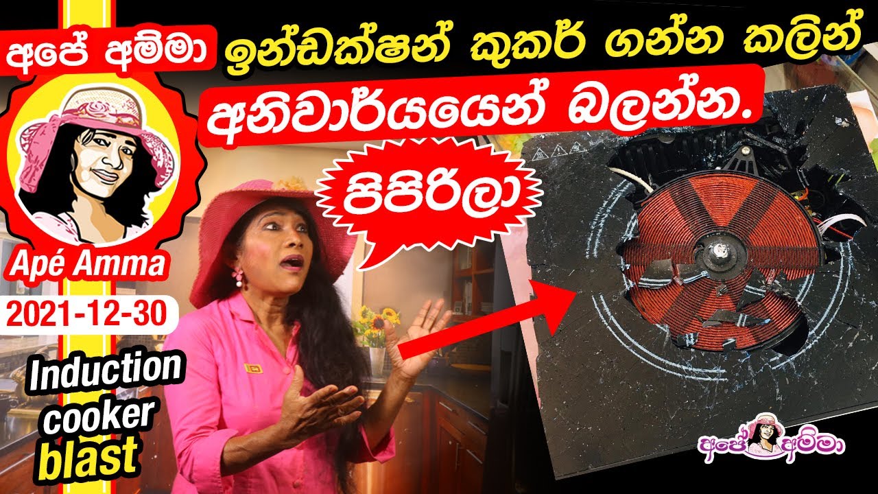 ✔ ඉන්ඩක්ෂන් කුකර් ගන්න කලින් අනිවාර්යයෙන් බලන්න. මේවත් පිපිරෙනවාද? infrared Cooker usage Apé Amma