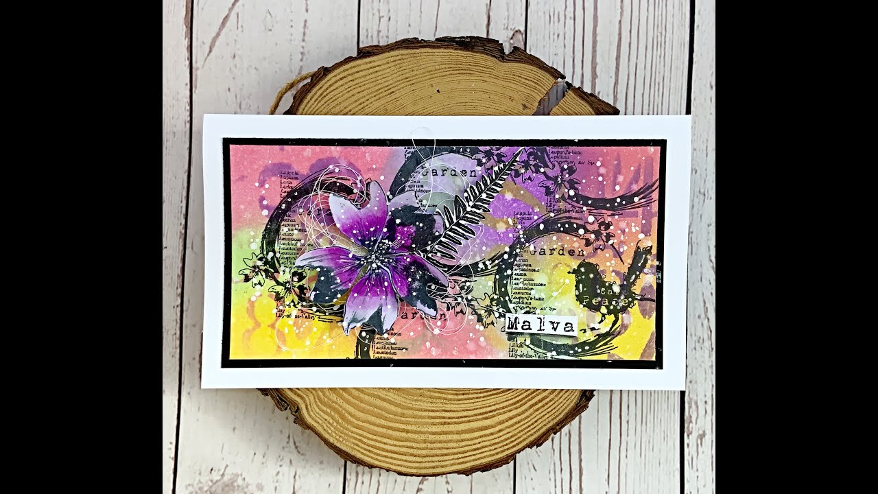 Простая открытка с Distress Oxides от Трейси Эванс #tracyyevansboutiquedesigns
