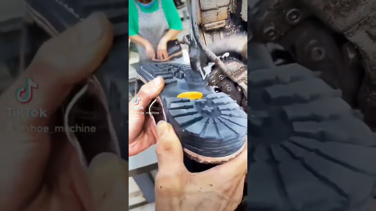 Goodyear welt process.Goodyear, Martin's process.#Goodyear welt#zapato maquina#shoe machine#macchina