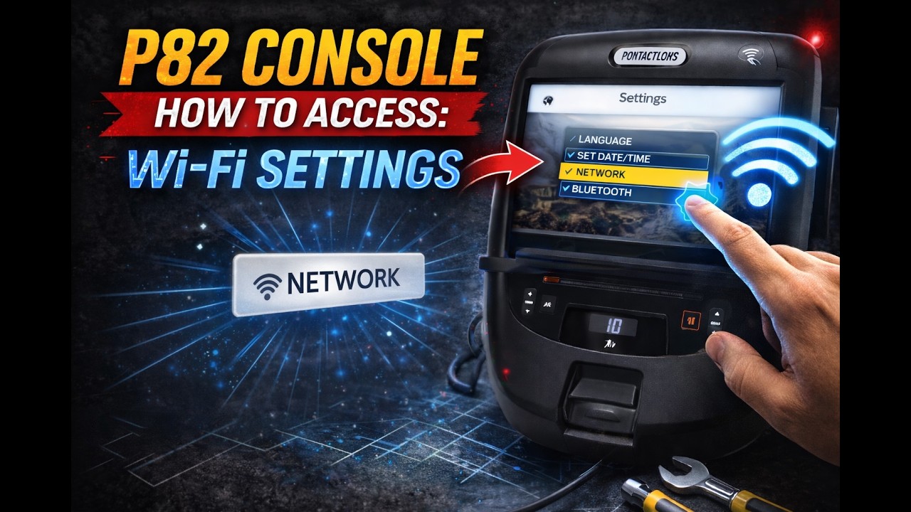Precor Console - How to Access Wifi Settings on a P82 Console