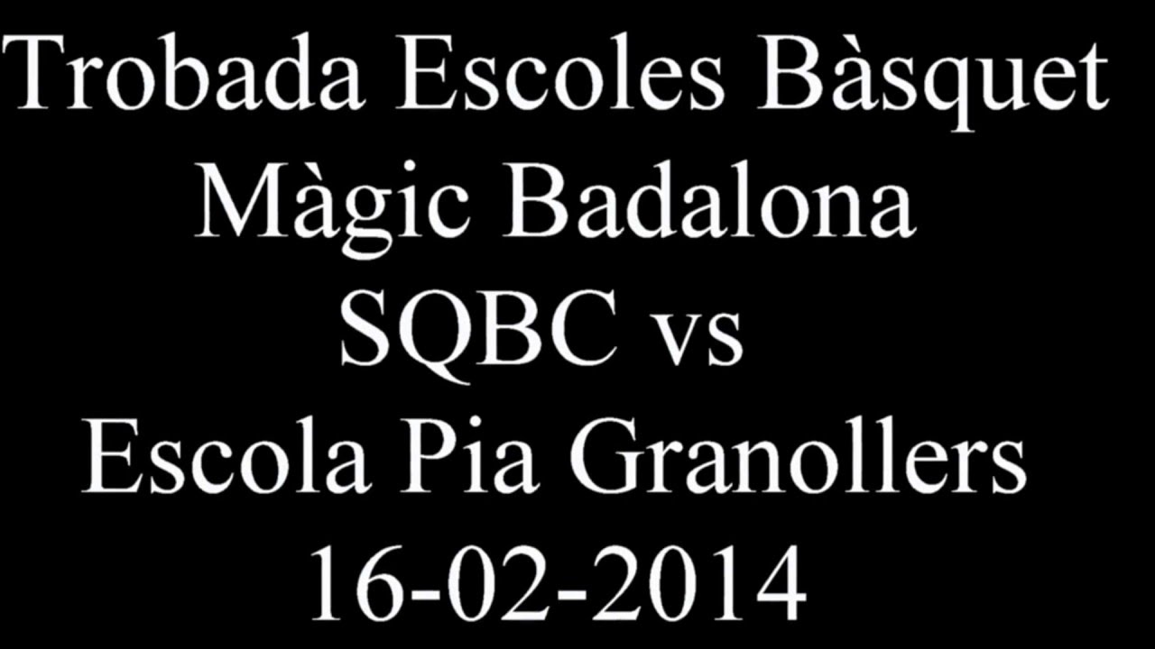 Trobada Escoles Bàsquet - Màgic Badalona 16-02-2014