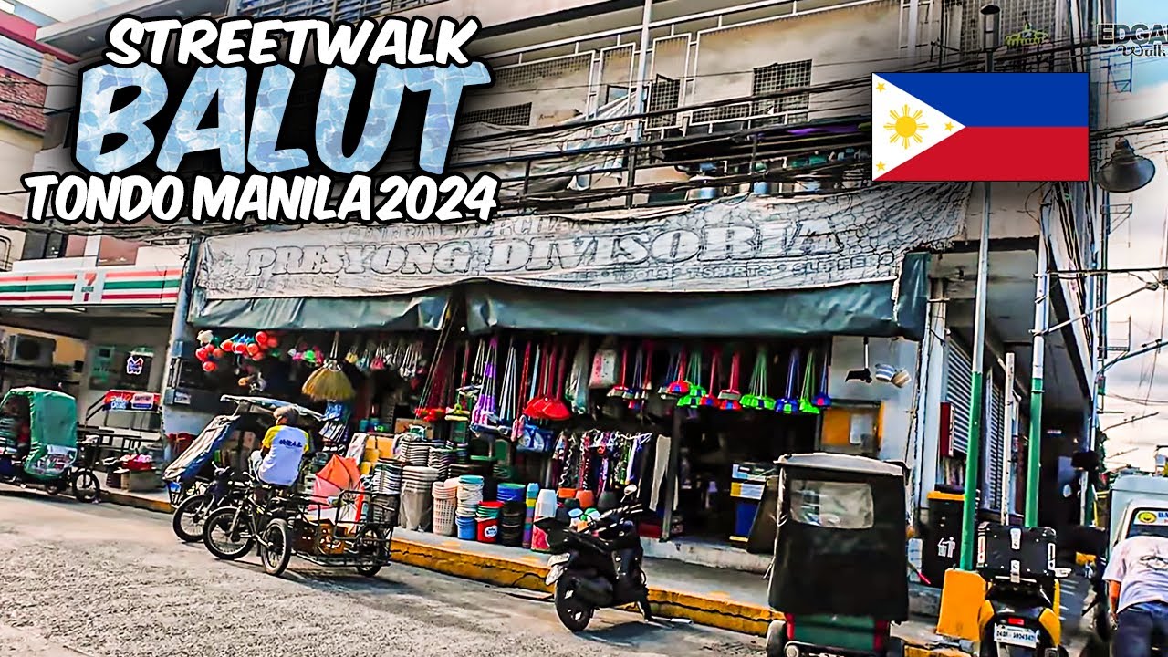 STREETWALK BALUT TONDO MANILA PHILIPPINES | WALKING TOUR [4K] 2024