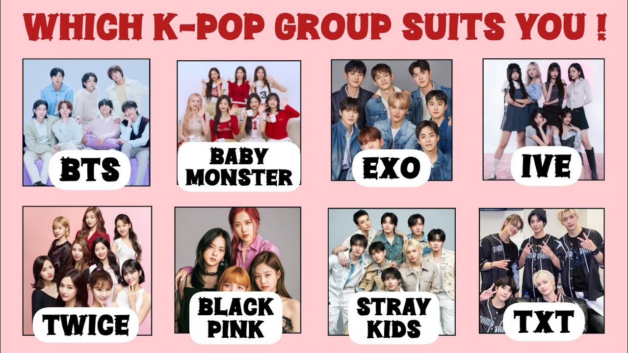 Which K-pop group suits you 🎀🌈💅🏻(BTS,Black pink,other)|Aesthetic quiz