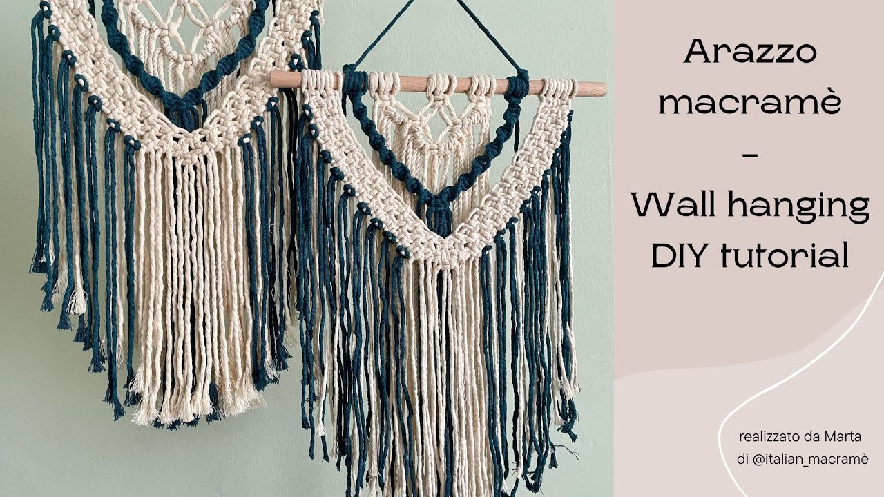 Arazzo macramè tutorial | diy macrame wall hanging