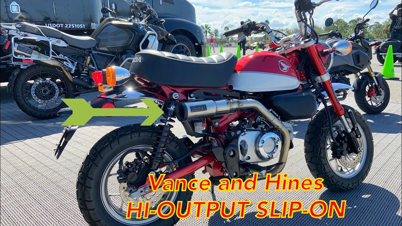 Honda Monkey with Vance and Hines HI-OUTPUT SLIP-ON. What a great sound it makes!