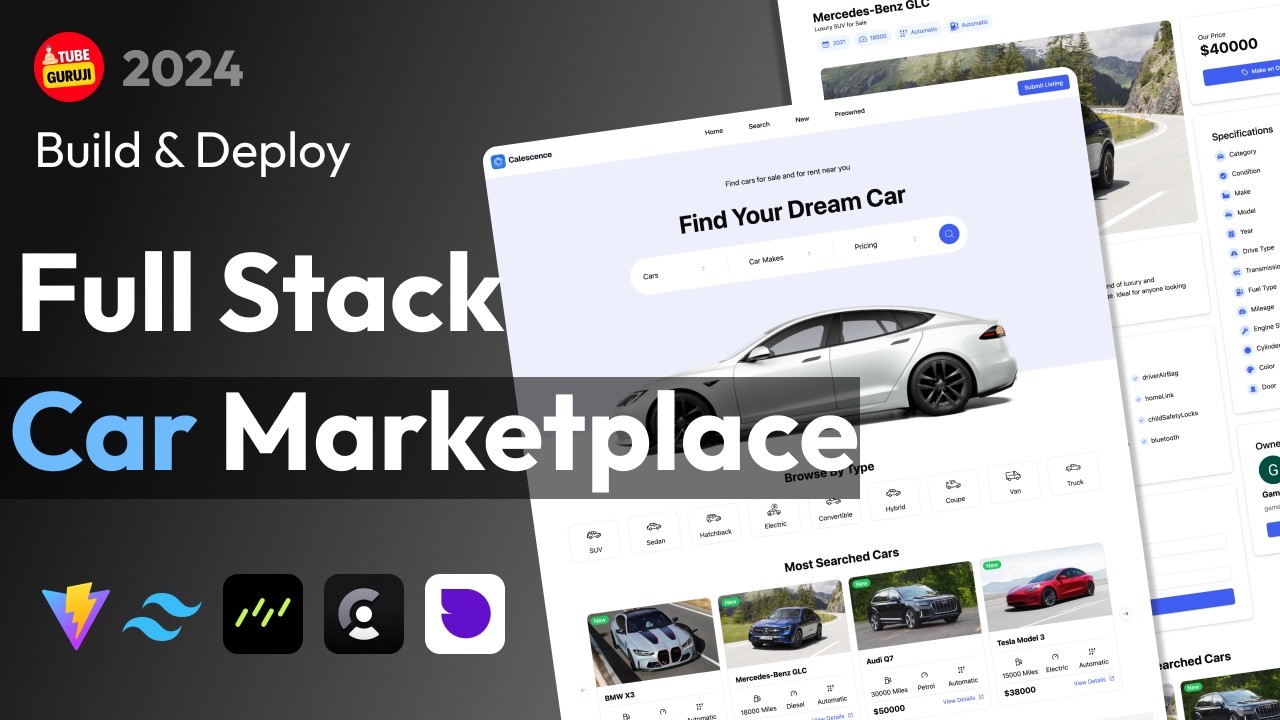 Build & Deploy Full Stack React Js App | React, Tailwindcss, Drizzle ORM, Clerk