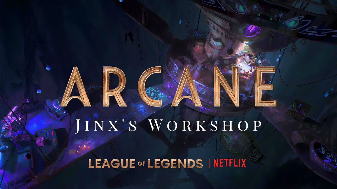 Jinx's Workshop Ambience | ARCANE Ambience I Relaxing Zaun Vibes & Chaotic Genius Aesthetic 🐒