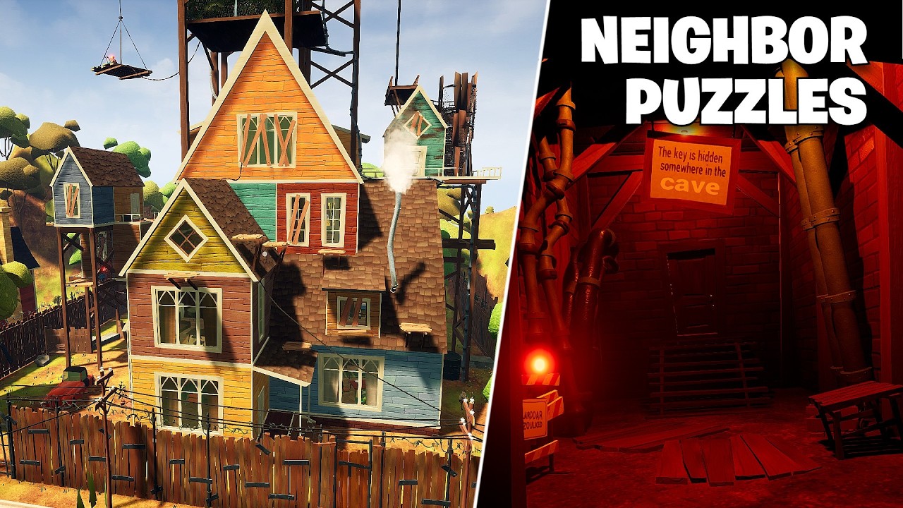 Neighbor Puzzles - Full Game | Hello Neighbor Mod