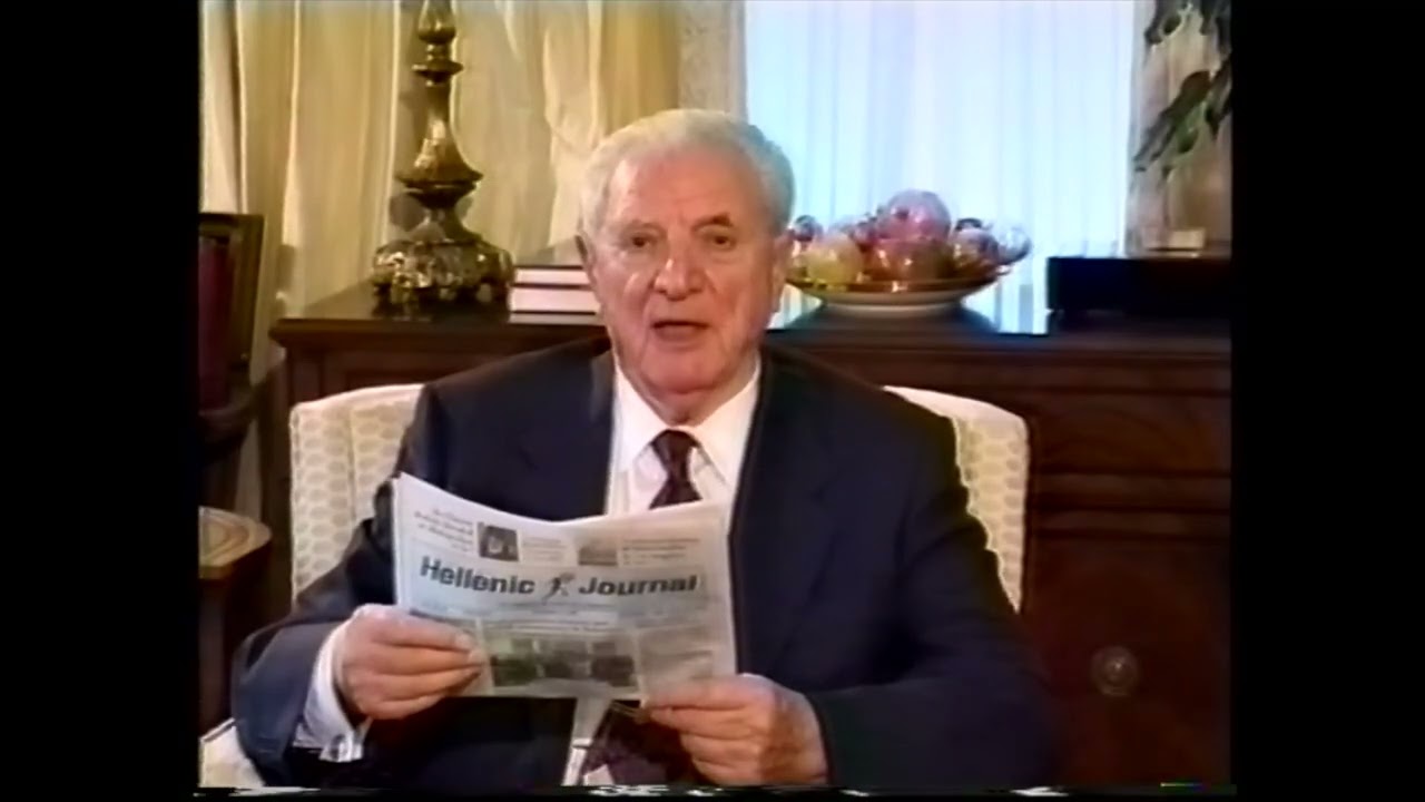 SF Mayor George Christopher Promoting The Hellenic Journal 1 31 98