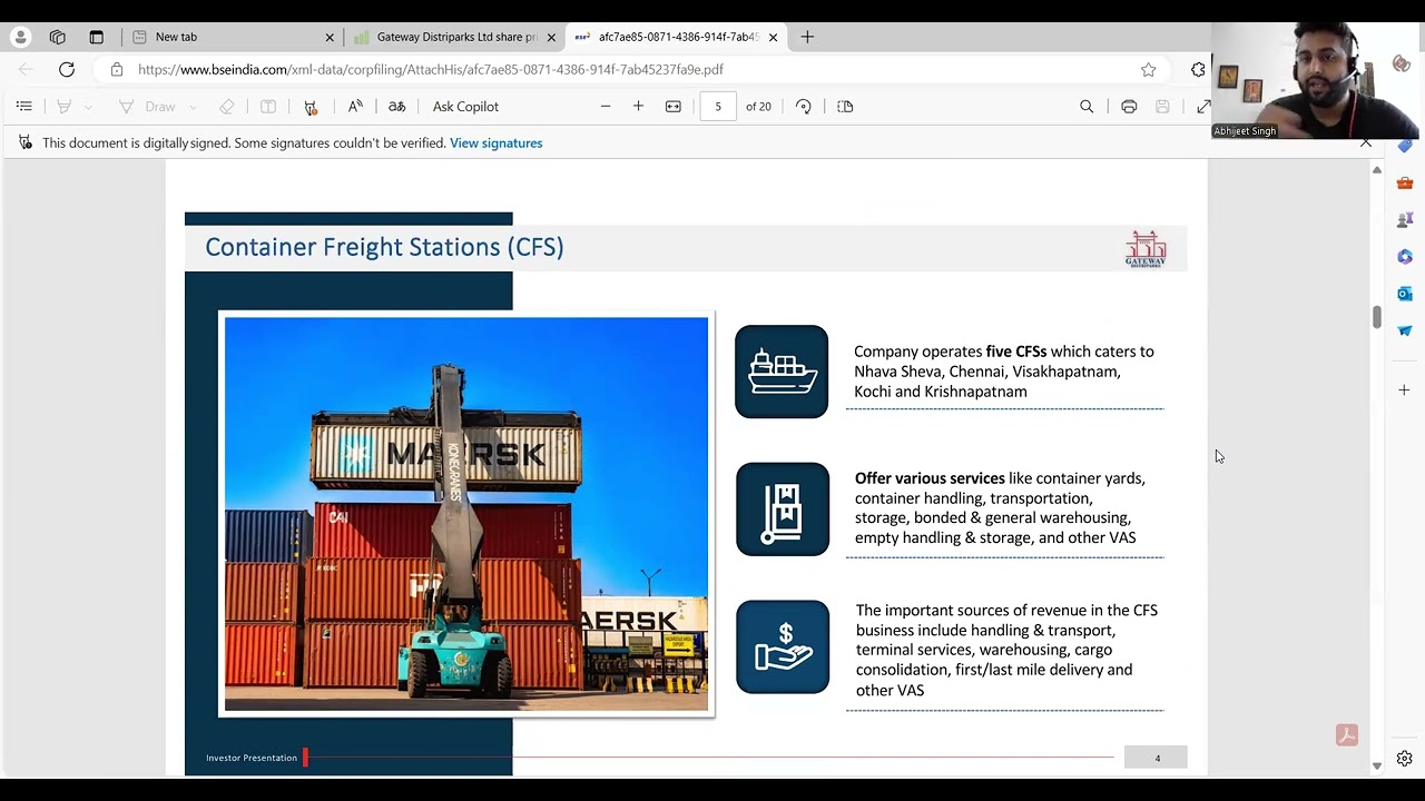 Gateway Distriparks | Logistics Company | Dedicated Freight Corridor Impact | Business Analysis