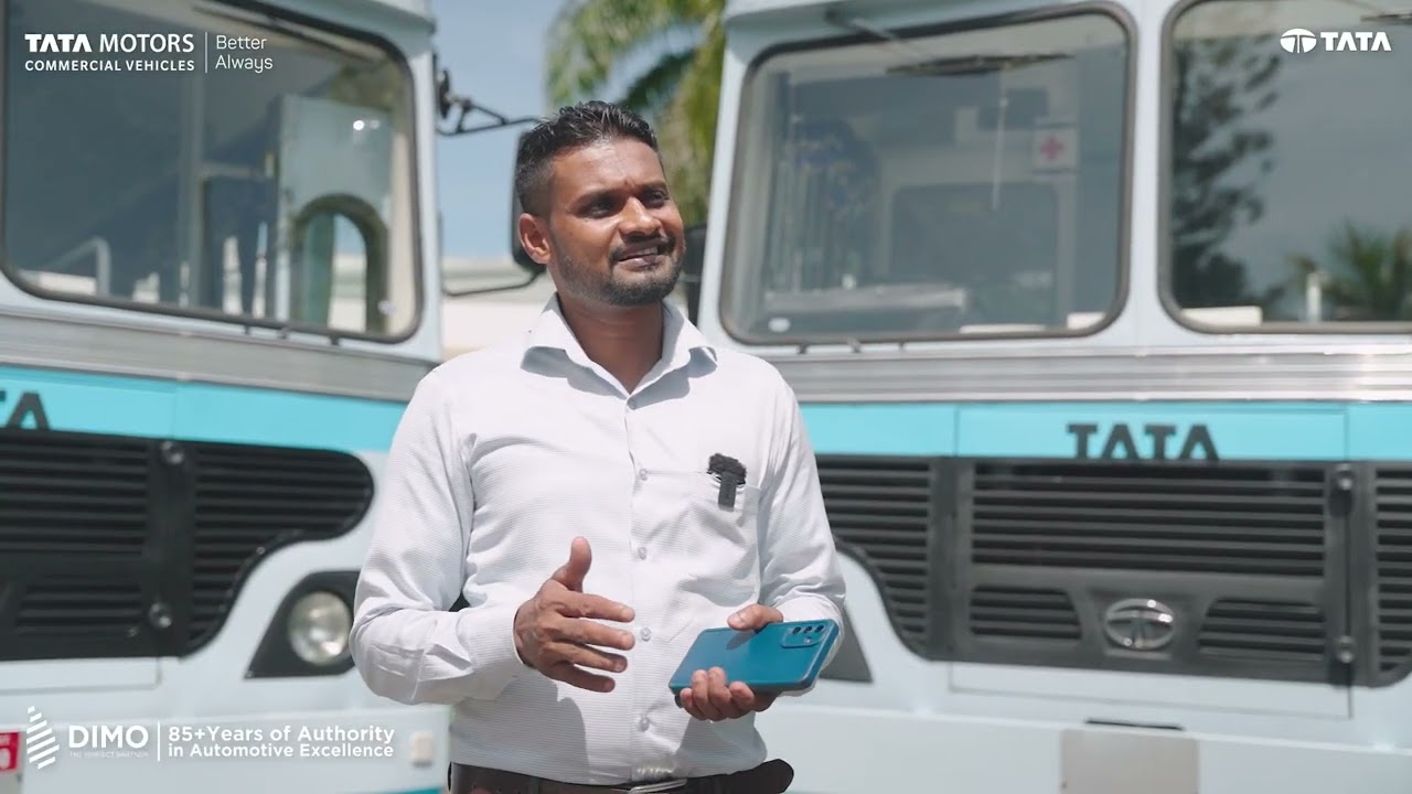 නවතම TATA LPO 1515 බස් රථයක සාඩම්බර හිමිකරුවකු වූ ඩබ්.ජී.ආර්. සන්දීප් මහතා #tatamotors #dimo