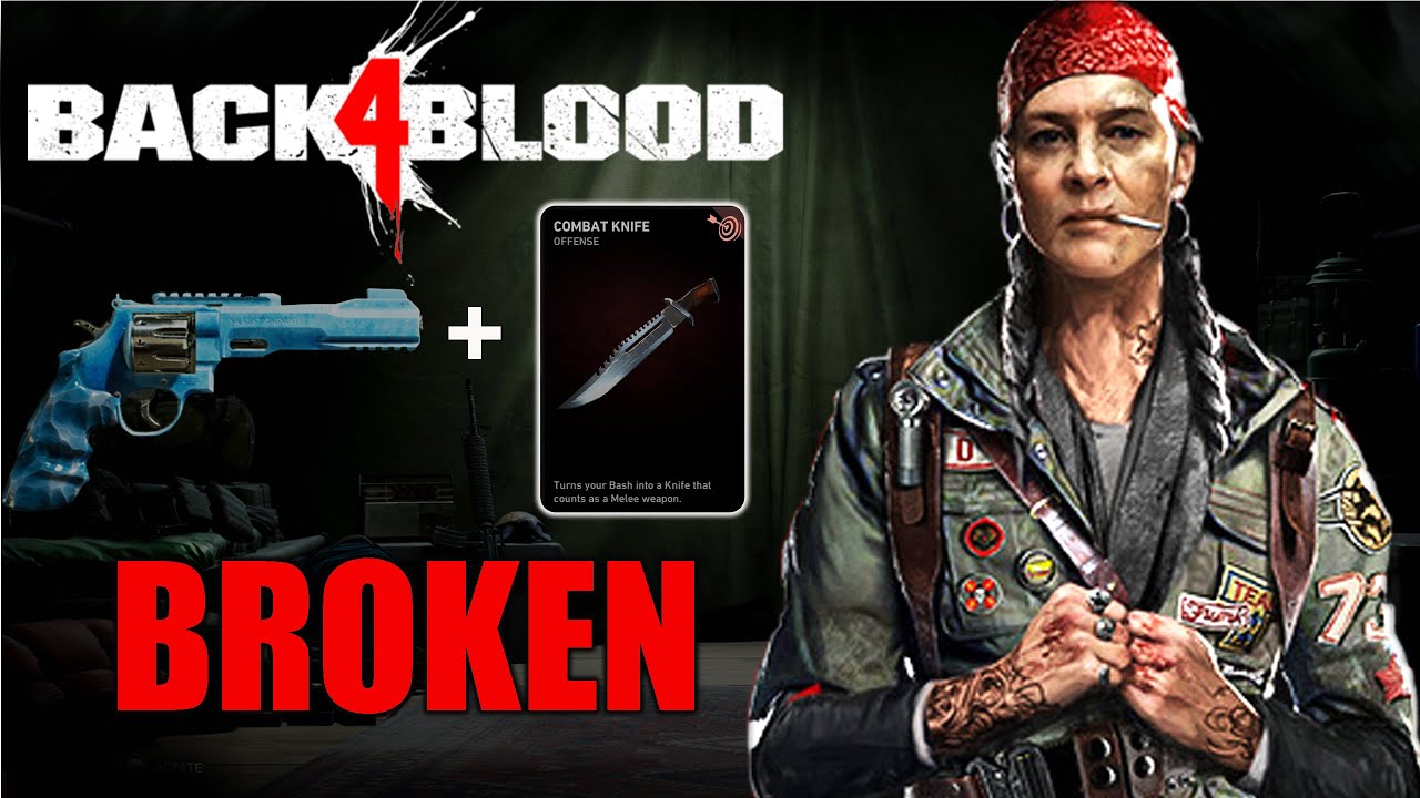 357 MAGNUM + COMBAT KNIFE = BROKEN NO RELOAD NIGHTMARE BUILD| BACK 4 BLOOD SMG/SHOTGUN DPS CARD DECK
