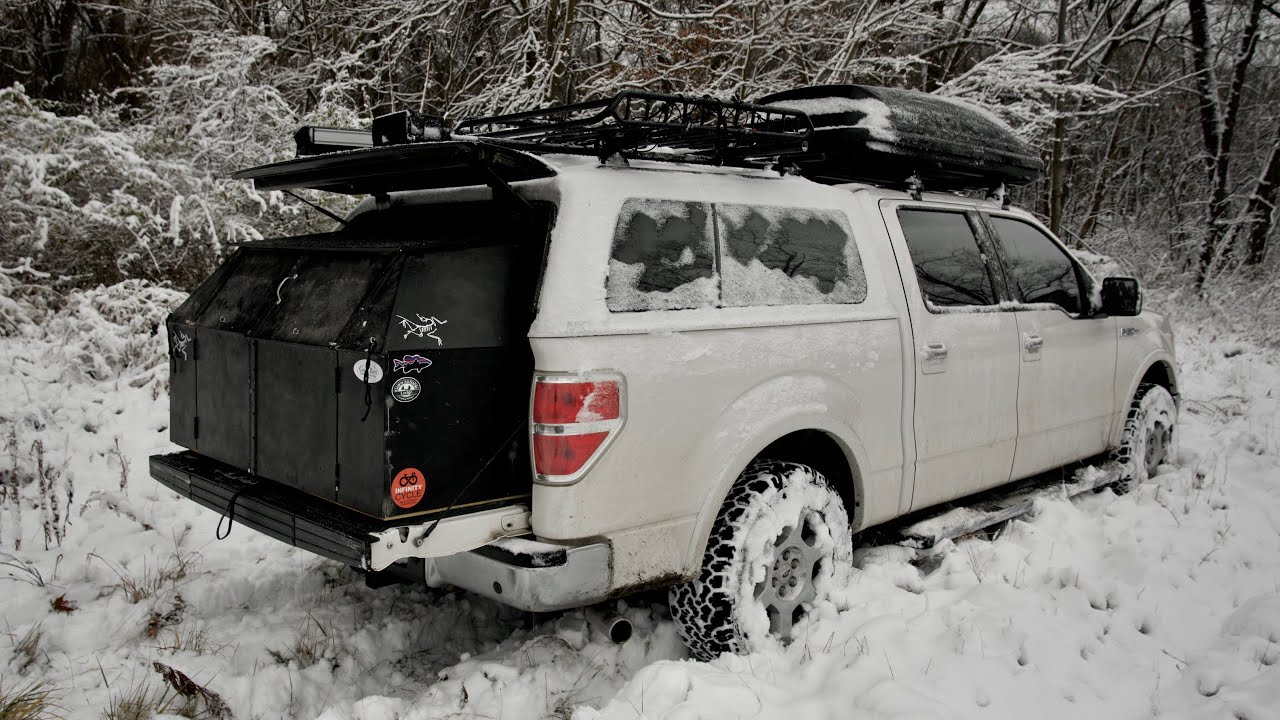 Winter Truck Camping in a 2-Foot DIY Topper Extension - Essential Tips to Keep you Warm and Safe
