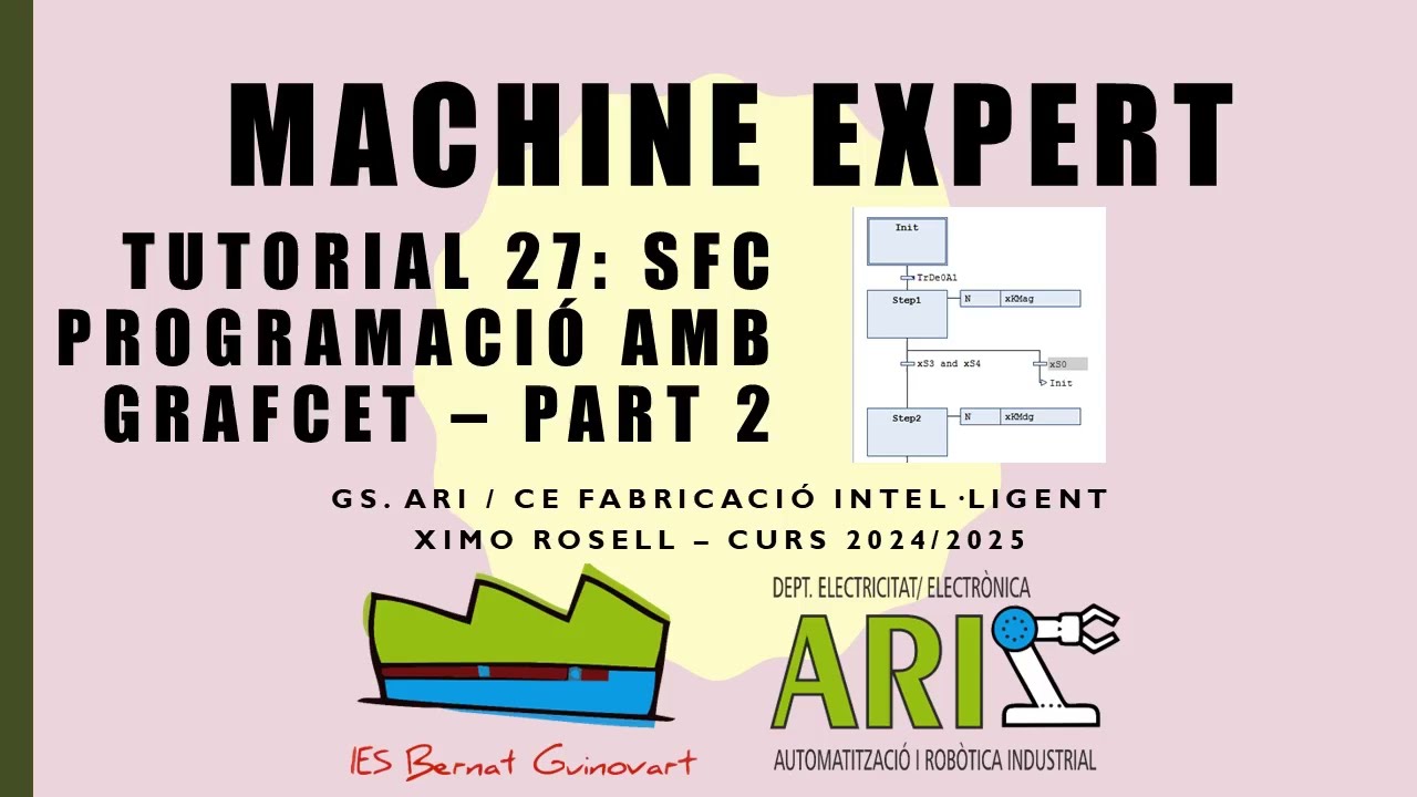 Schneider Machine Expert. Tutorial 27: SFC Programació amb Grafcet.  Part 2